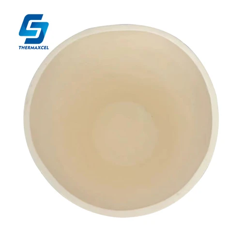 Cylindrical High Purity Alumina Ceramic Crucible 99.7% Al2O3